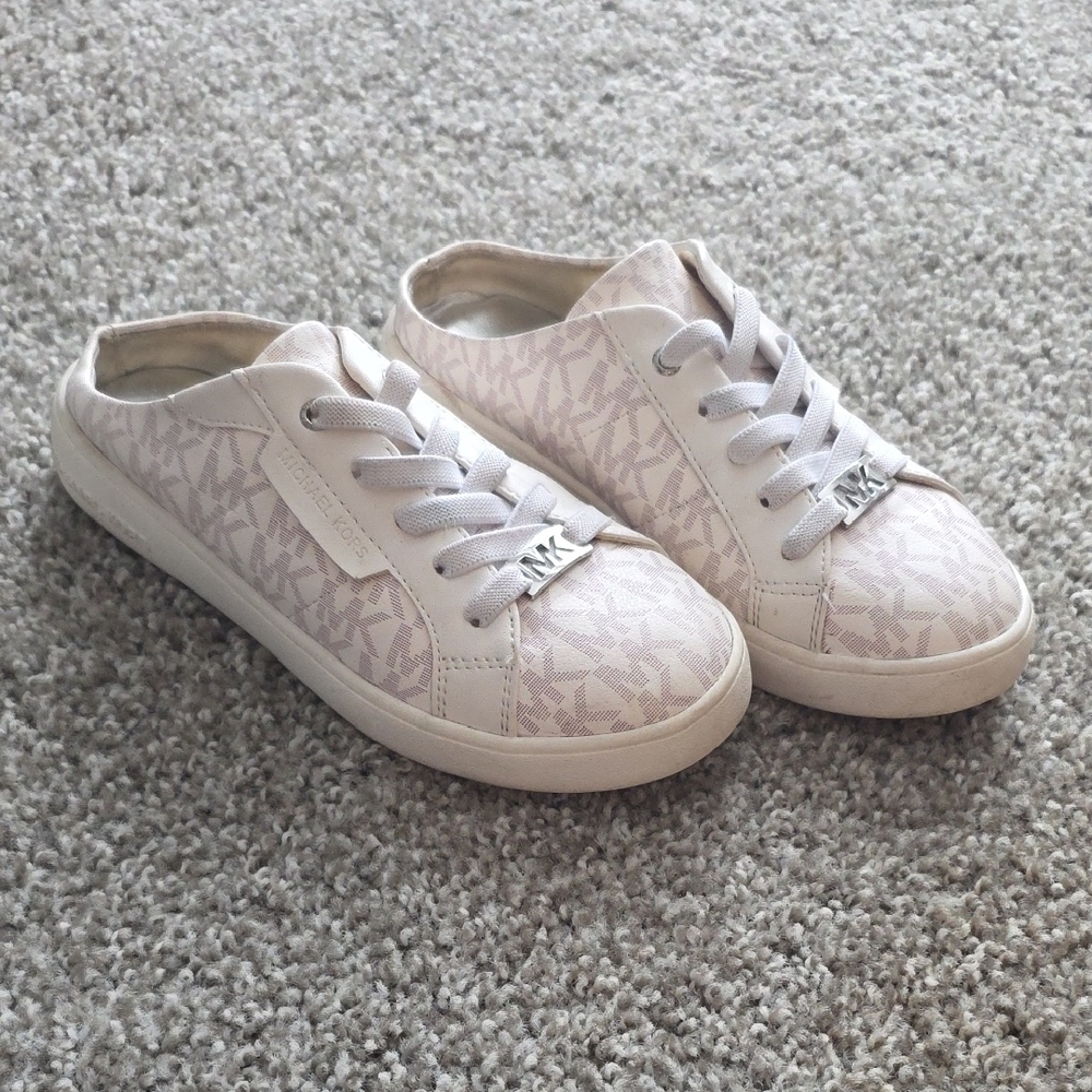 Michael Kors Girl's Beige Slip-in Sneakers